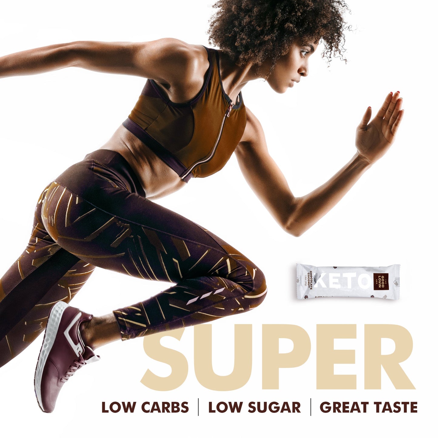 ORIGINAL ORGANIC KETO BAR Chocolate Coconut Flavor (4ct) Refrigerated Snack Bar The Good Lovin' Bar 