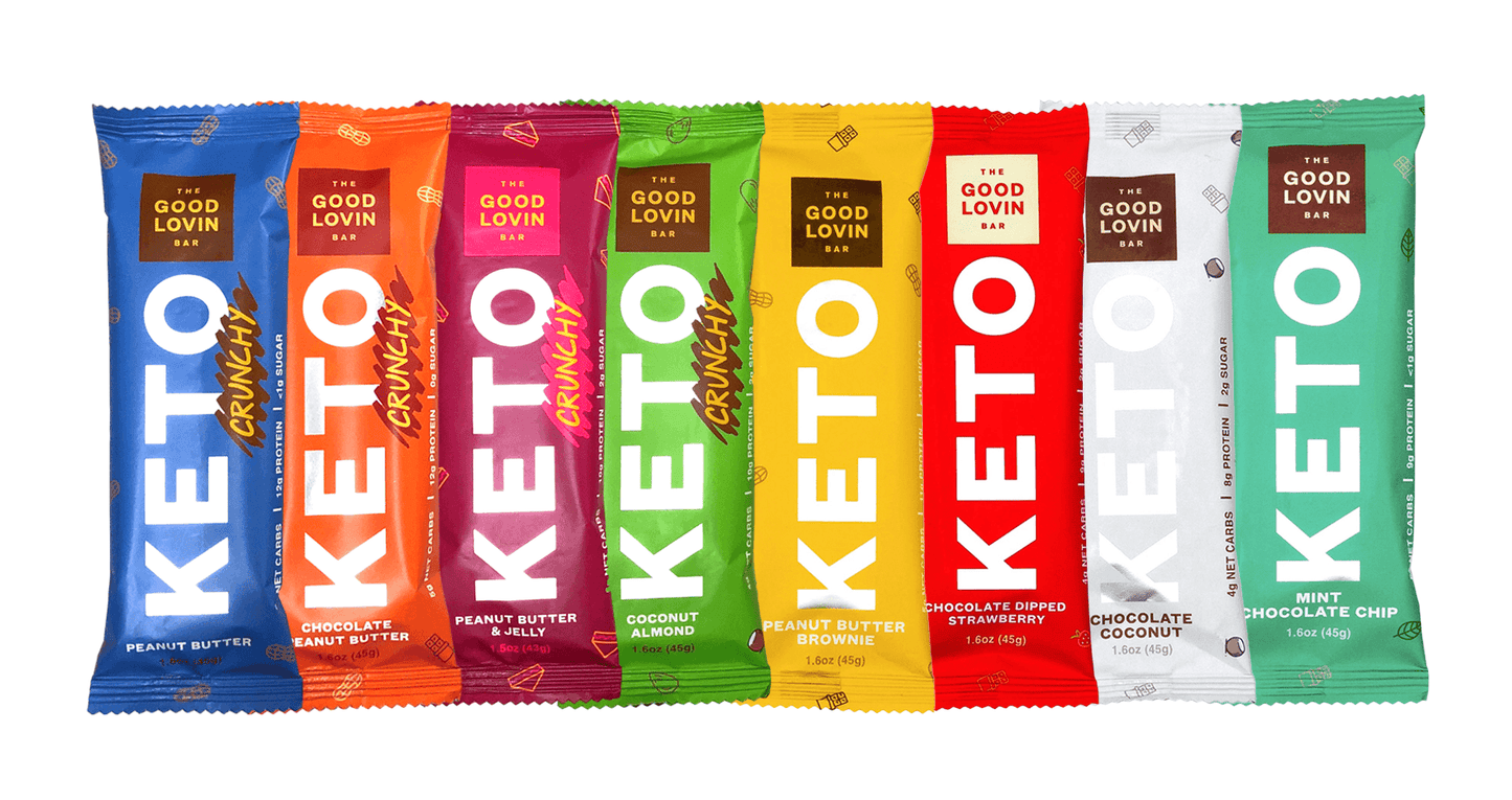 SAMPLER PACK - BEST ORGANIC KETO BAR (8ct) Refrigerated Snack Bar The Good Lovin' Bar 